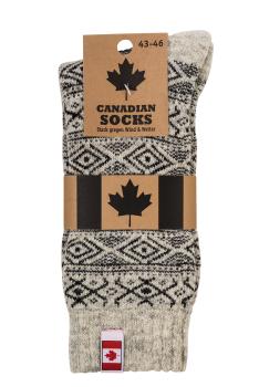 2 Paar TippTexx 24 Canadian Socks THERMO-Wollsocken
